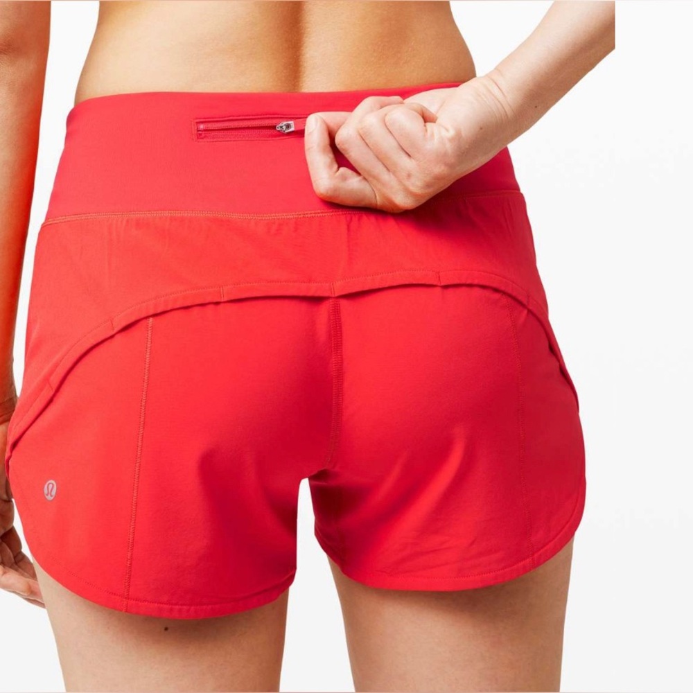 lululemon athletica Bright Red Athletic Shorts